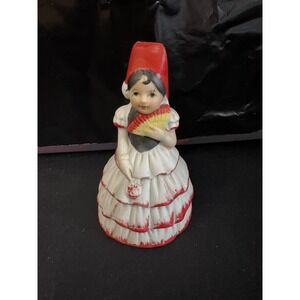 JSNY Bell Ceramic Girls Around the World Spain Vintage Jeffrey Snyder